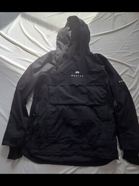 Montec Doom Men's Black Ski Anorak Jacket with Hood
